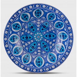FLORAL Blue and white deep plate with Rumi pattern ;;40;;;