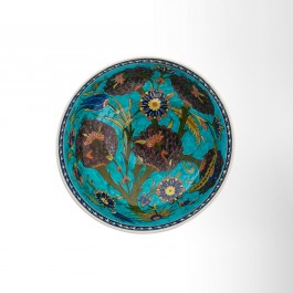 Bowl with artichoke and floral pattern ;14;28 - BOWL  $i