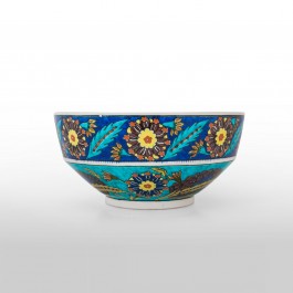 FLORAL Bowl with artichoke and floral pattern ;14;28