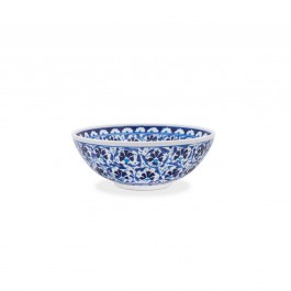 BOWL Bowl with central carnation flower pattern ;;