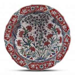 Bowl with floral pattern ;10;40;;; - ARTIST Saim Kolhan  $i