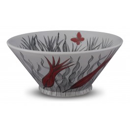 FLORAL Bowl with tulip pattern ;15;34;;;