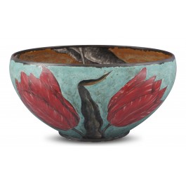 FLORAL Bowl with tulip pattern ;24;46;;;
