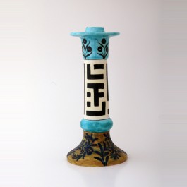 FLORAL Candlestick with kufic script and floral pattern ;29;12