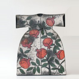 FLORAL Ceramic Kaftan with Pomegranates ;45;36;;;