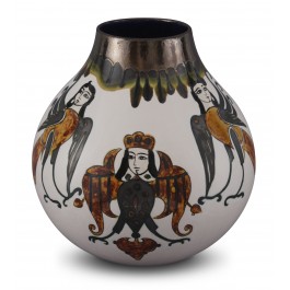 FIGURE & FIGURINE Contemporary vase with figure ;30;26;;;