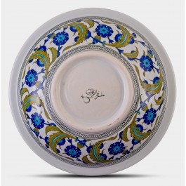 Deep plate with floral pattern ;;40;;; - ARTIST Adnan Ergüler  $i