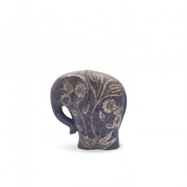 FLORAL Elephant figure with floral pattern ;;