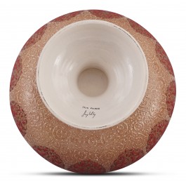 Footed bowl with fish pattern ;25;38;;; - ARTIST Saim Kolhan  $i