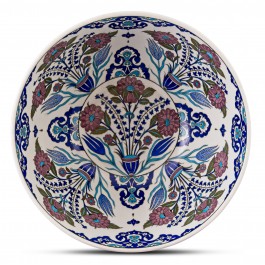 Footed bowl with floral pattern ;30;43;;; - FLORAL  $i