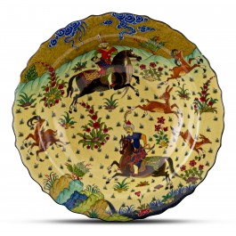 Footed bowl with miniature scene ;12;41;;; - ARTIST Adnan Ergüler  $i