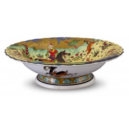 MINIATURE Footed bowl with miniature scene ;12;41;;;