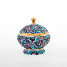 FLORAL Jar with leaves and floral pattern ;30;30