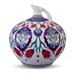 FLORAL Jug with tulips and Rumi patterns ;31;28;;;