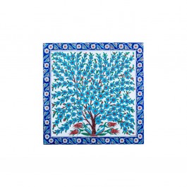 FLORAL Panel with flower tree ;75;75