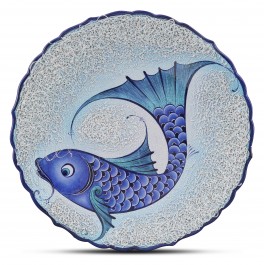 FIGURE & FIGURINE Plate with fish pattern ;;43;;;