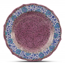 FLORAL Plate with floral and Golden Horn patterns ;;30;;;