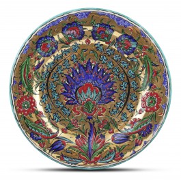 FLORAL Plate with floral pattern ;;30;;;