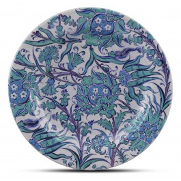 FLORAL Plate with floral pattern ;;30;;;