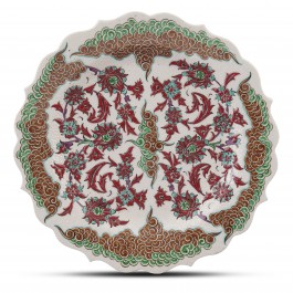 FLORAL Plate with floral pattern ;;30;;;