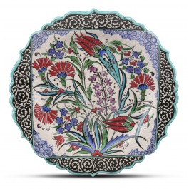 FLORAL Plate with floral pattern ;;30;;;