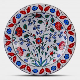 FLORAL Plate with floral pattern ;;30;;;