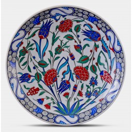 FLORAL Plate with floral pattern ;;30;;;