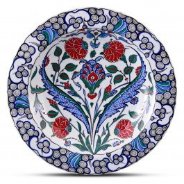 FLORAL Plate with floral pattern ;;30;;;