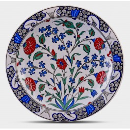 FLORAL Plate with floral pattern ;;30;;;