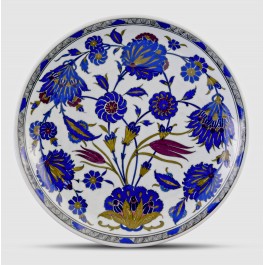 PLATE Plate with floral pattern ;;30;;;