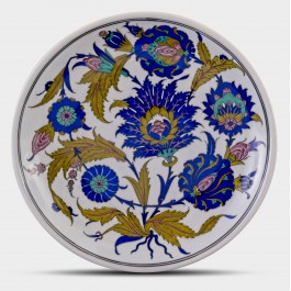FLORAL Plate with floral pattern ;;30;;;