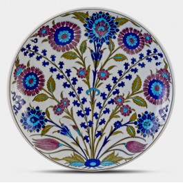 FLORAL Plate with floral pattern ;;30;;;