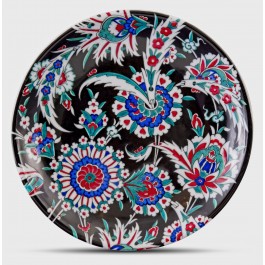 FLORAL Plate with floral pattern ;;30;;;