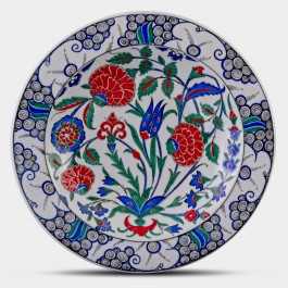 FLORAL Plate with floral pattern ;;30;;;