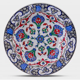 FLORAL Plate with floral pattern ;;30;;;