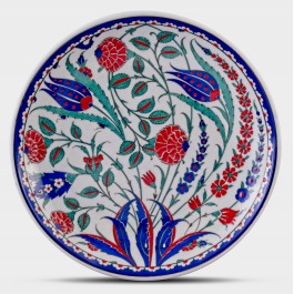 FLORAL Plate with floral pattern ;;30;;;