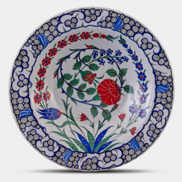 FLORAL Plate with floral pattern ;;36;;;