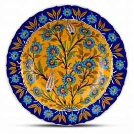 FLORAL Plate with floral pattern ;;41;;;