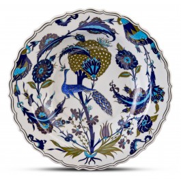 FLORAL Plate with floral pattern ;;41;;;