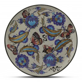 FLORAL Plate with floral pattern ;;42;;;