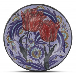 FLORAL Plate with floral pattern ;;42;;;
