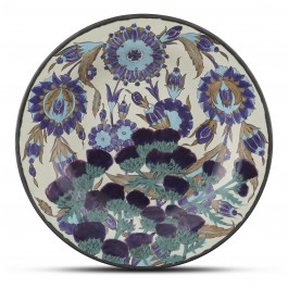 FLORAL Plate with floral pattern ;;42;;;