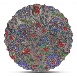 FLORAL Plate with floral pattern ;;43;;;