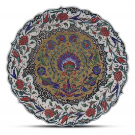 FLORAL Plate with floral pattern ;;43;;;