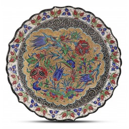 FLORAL Plate with floral pattern ;;43;;;
