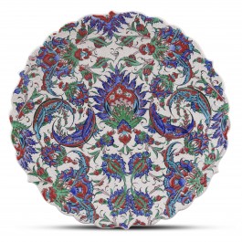 FLORAL Plate with floral pattern ;;43;;;