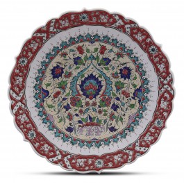 FLORAL Plate with floral pattern ;;43;;;