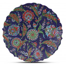 FLORAL Plate with floral pattern ;;43;;;