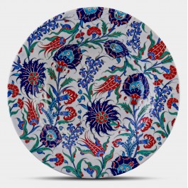 FLORAL Plate with floral pattern ;;52;;;