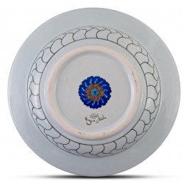 Plate with peacock and floral pattern ;;40;;; - ARTIST Adnan Ergüler  $i